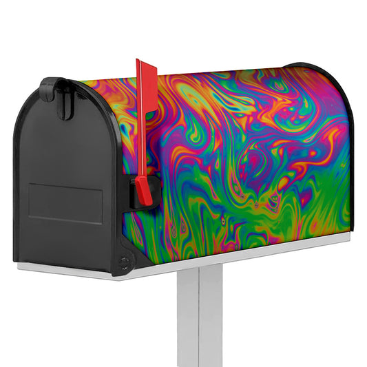 Psychedelic Surface Print Mailbox Cover