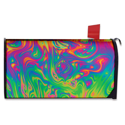 Psychedelic Surface Print Mailbox Cover