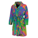Psychedelic Surface Print Men's Bathrobe