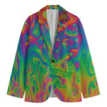 Psychedelic Surface Print Men's Blazer