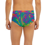 Psychedelic Surface Print Men's Briefs