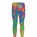 Psychedelic Surface Print Men's Leggings