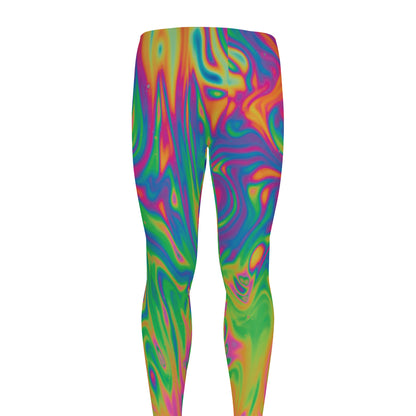 Psychedelic Surface Print Men's leggings
