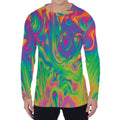 Psychedelic Surface Print Men's Long Sleeve T-Shirt