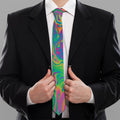 Psychedelic Surface Print Necktie
