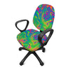 Psychedelic Surface Print Office Chair Cover