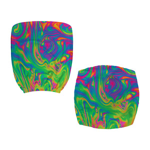 Psychedelic Surface Print Office Chair Cover