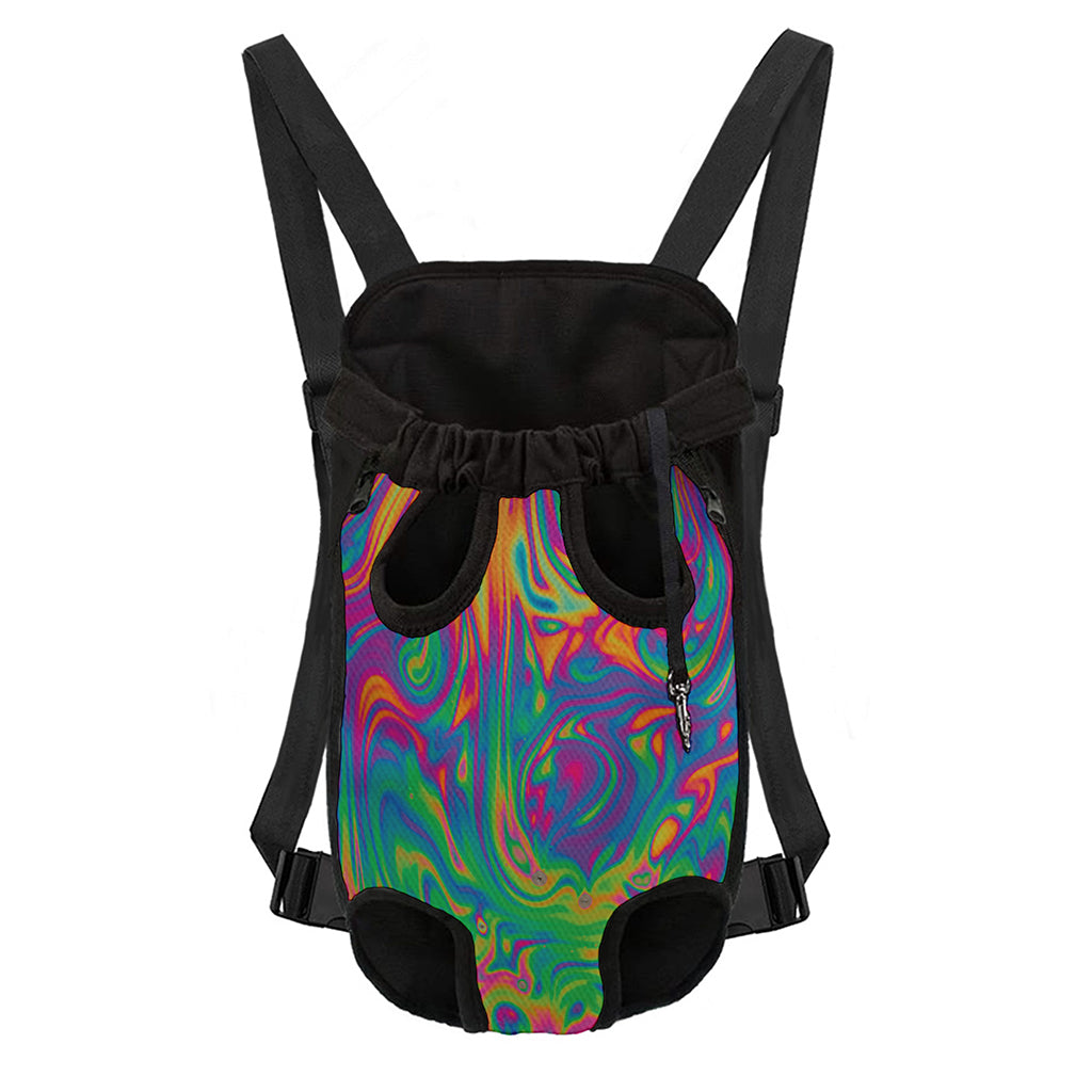 Psychedelic Surface Print Pet Carrier Backpack
