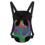 Psychedelic Surface Print Pet Carrier Backpack