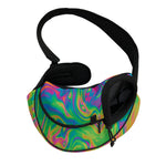 Psychedelic Surface Print Pet Sling Carrier