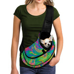 Psychedelic Surface Print Pet Sling Carrier