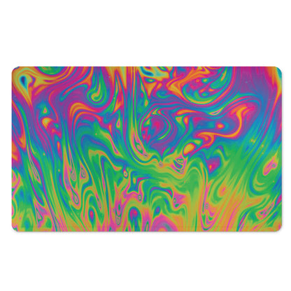 Psychedelic Surface Print Polyester Doormat