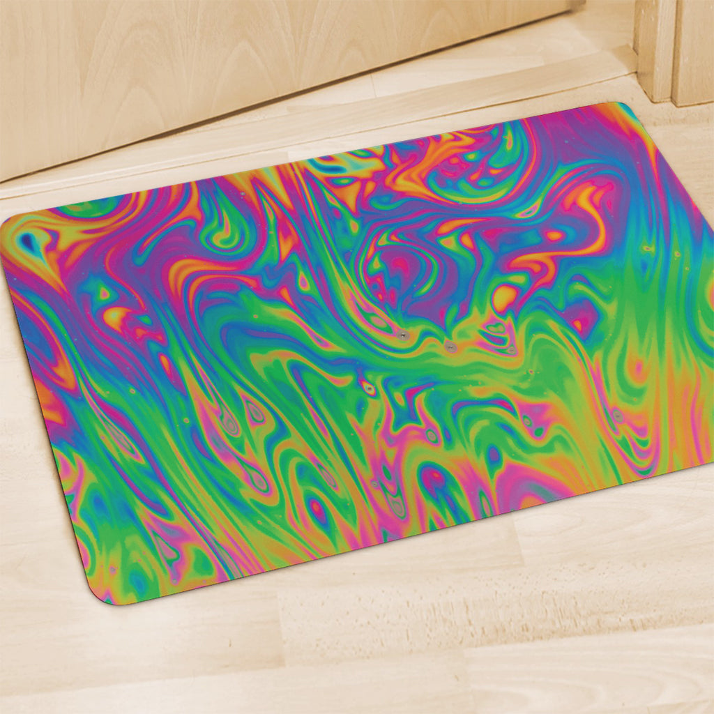 Psychedelic Surface Print Polyester Doormat