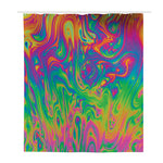 Psychedelic Surface Print Polyester Shower Curtain