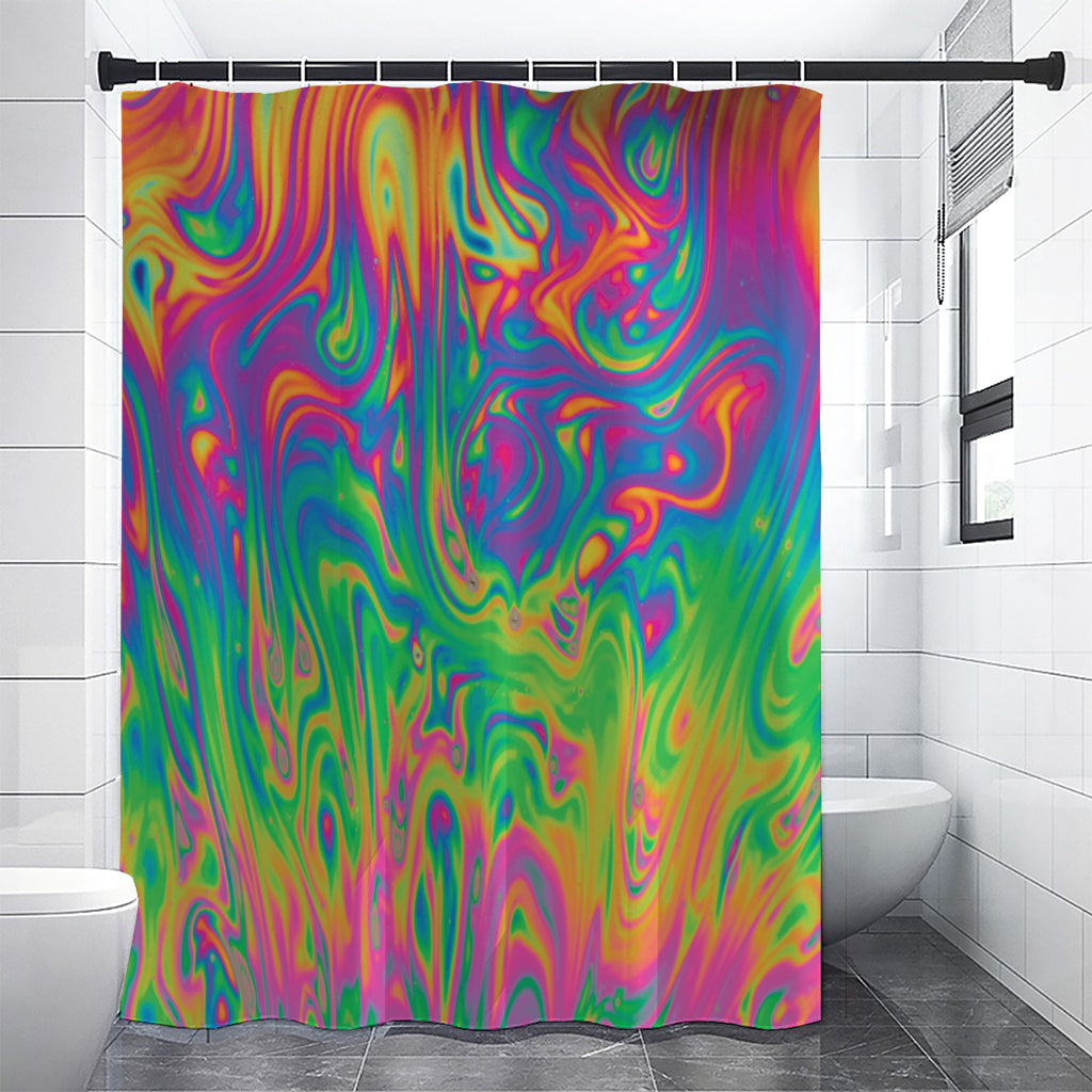 Psychedelic Surface Print Premium Shower Curtain