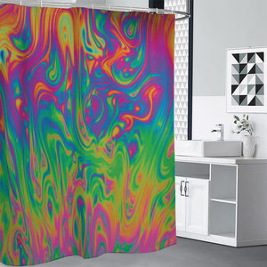 Psychedelic Surface Print Premium Shower Curtain