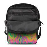 Psychedelic Surface Print Rectangular Crossbody Bag