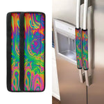 Psychedelic Surface Print Refrigerator Handle Covers