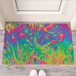 Psychedelic Surface Print Rubber Doormat