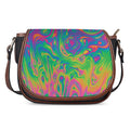 Psychedelic Surface Print Saddle Bag