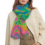 Psychedelic Surface Print Scarf