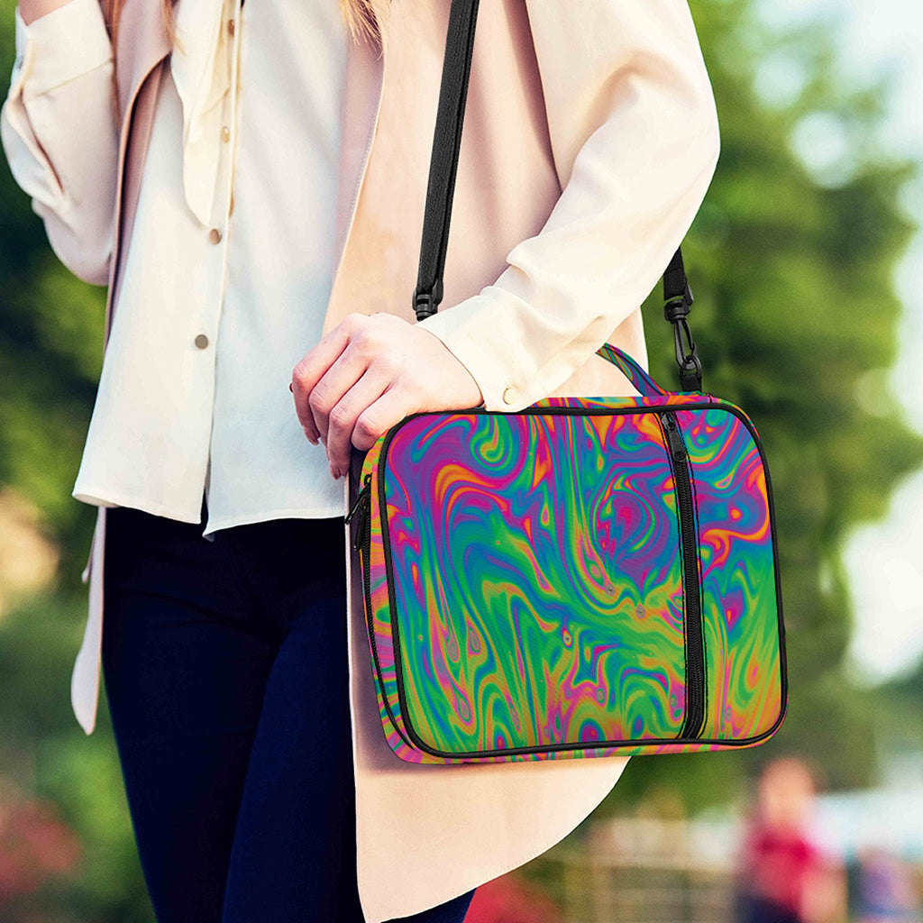 Psychedelic Surface Print Shoulder Strap Bible Bag