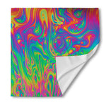 Psychedelic Surface Print Silk Bandana