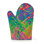 Psychedelic Surface Print Single Oven Mitt