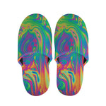 Psychedelic Surface Print Slippers