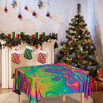 Psychedelic Surface Print Tablecloth