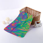 Psychedelic Surface Print Towel