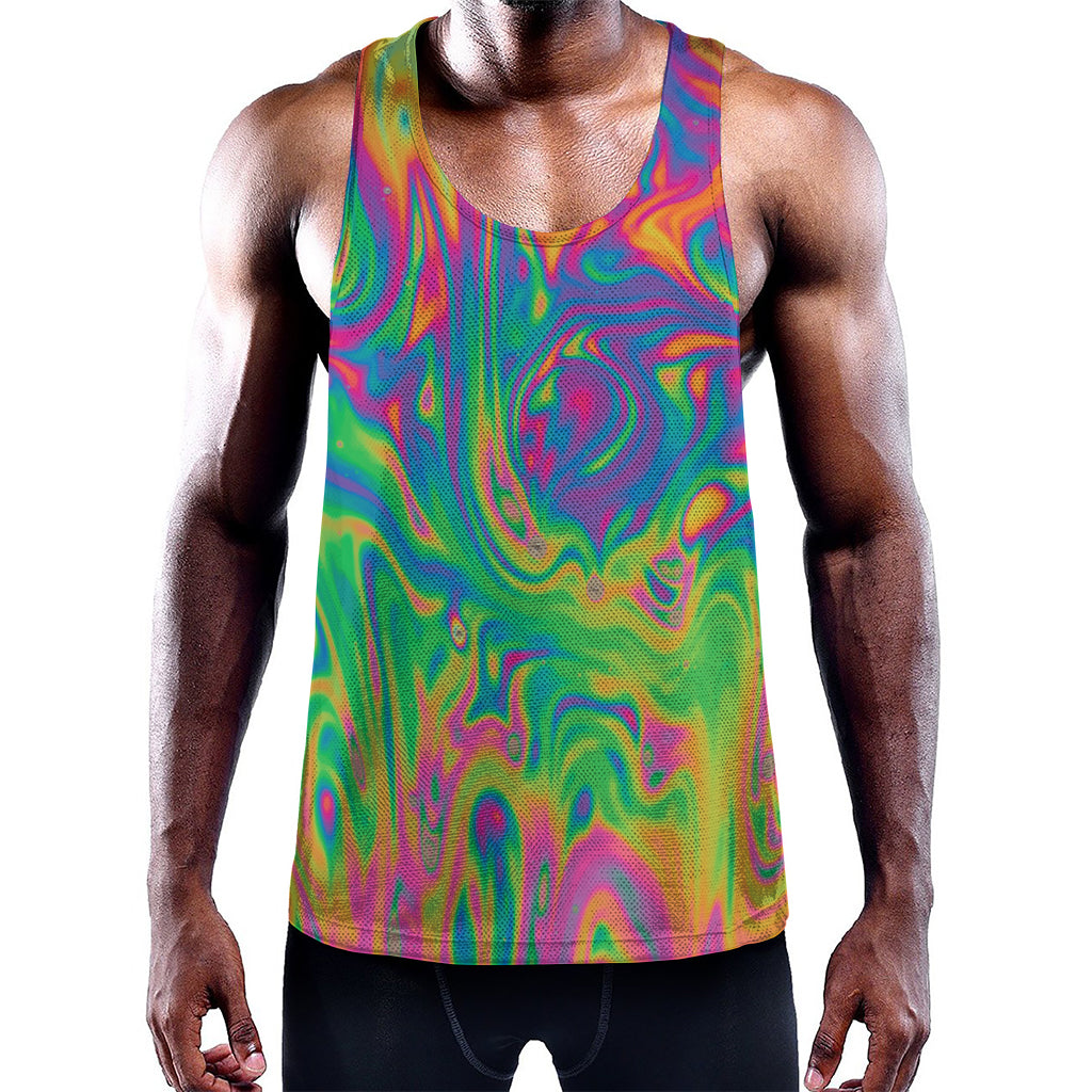 Psychedelic Surface Print Training Tank Top