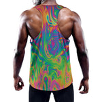 Psychedelic Surface Print Training Tank Top