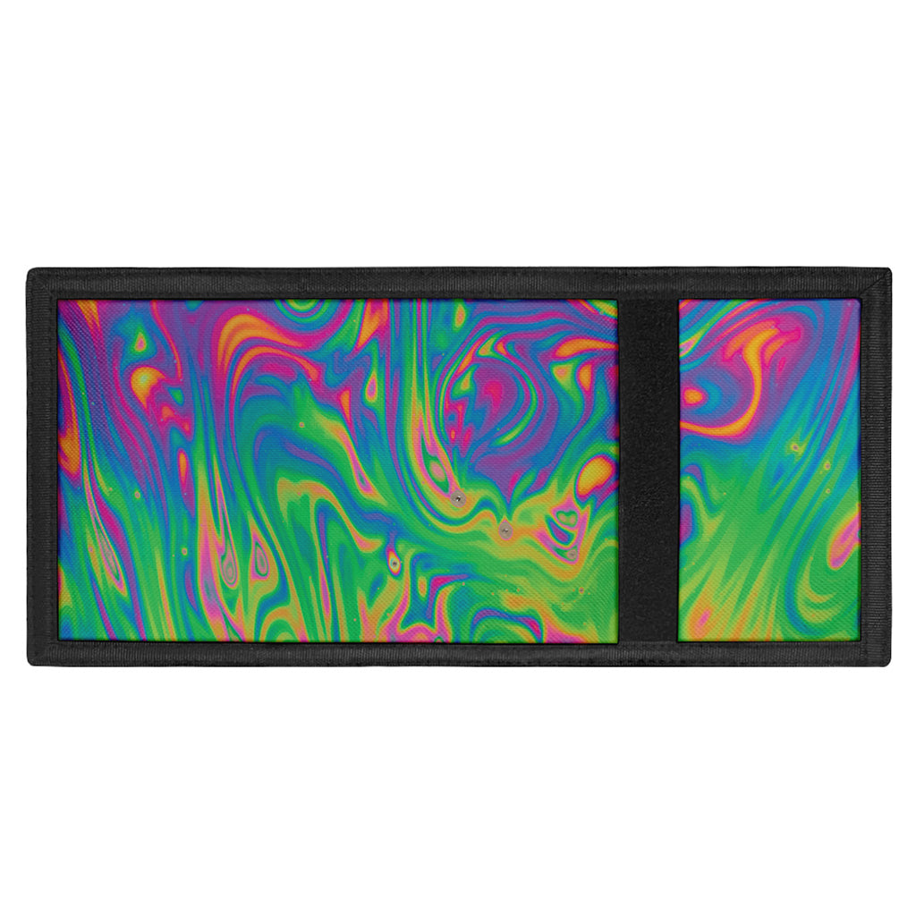 Psychedelic Surface Print Trifold Wallet