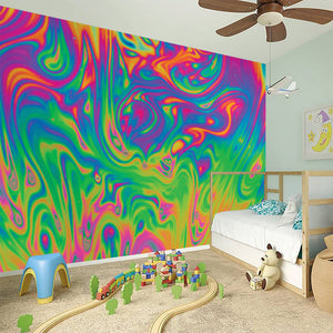 Psychedelic Surface Print Wall Sticker