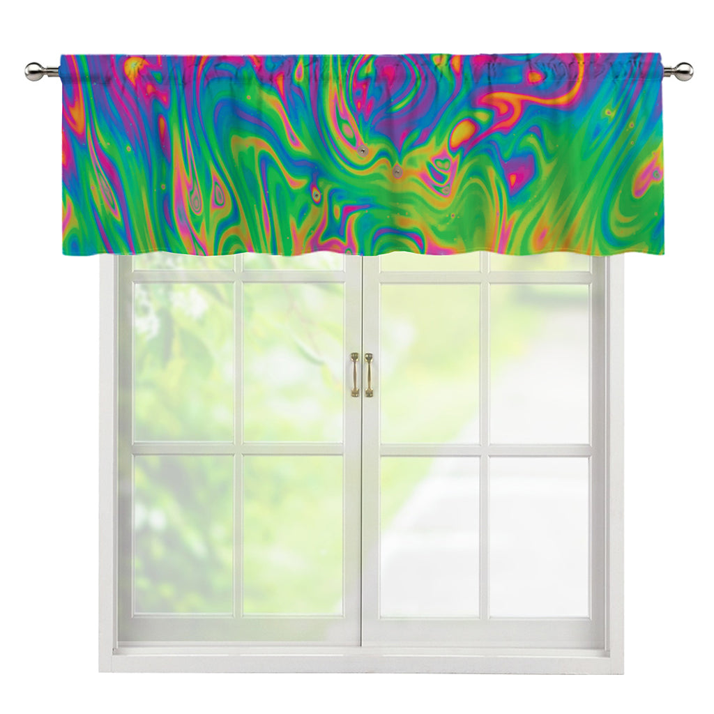 Psychedelic Surface Print Window Valance