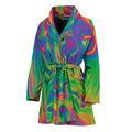 Psychedelic Surface Print Women's Bathrobe