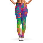 Psychedelic Surface Print Women's Leggings