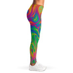 Psychedelic Surface Print Women's Leggings