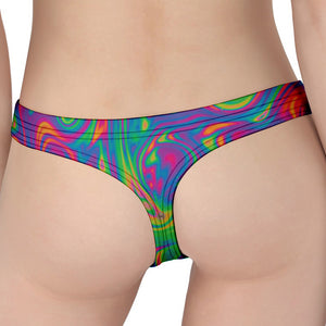 Psychedelic Surface Print Women's Thong