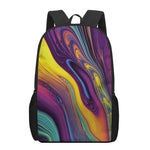 Psychedelic Trippy Fractal Print 17 Inch Backpack