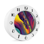 Psychedelic Trippy Fractal Print Alarm Clock