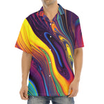 Psychedelic Trippy Fractal Print Aloha Shirt