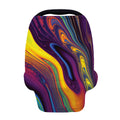 Psychedelic Trippy Fractal Print Baby Seat Cover