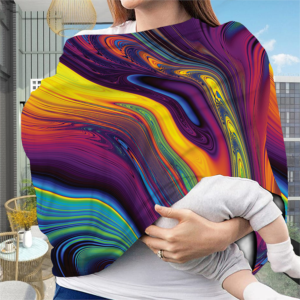 Psychedelic Trippy Fractal Print Baby Seat Cover
