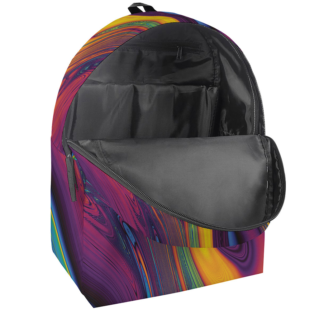 Psychedelic Trippy Fractal Print Backpack