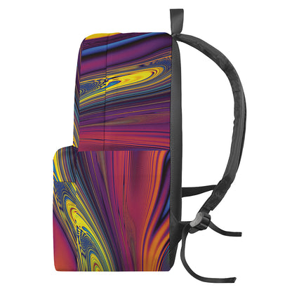 Psychedelic Trippy Fractal Print Backpack