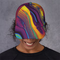 Psychedelic Trippy Fractal Print Baseball Cap