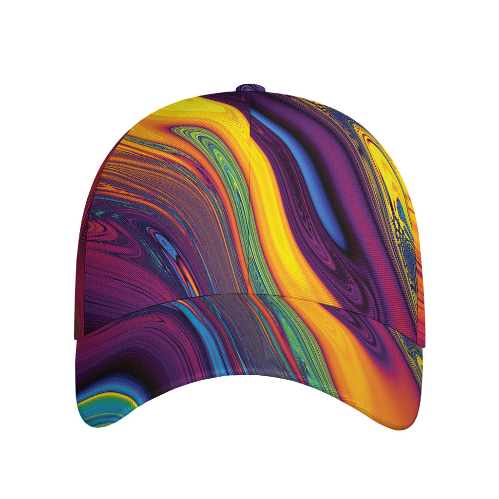 Psychedelic Trippy Fractal Print Baseball Cap