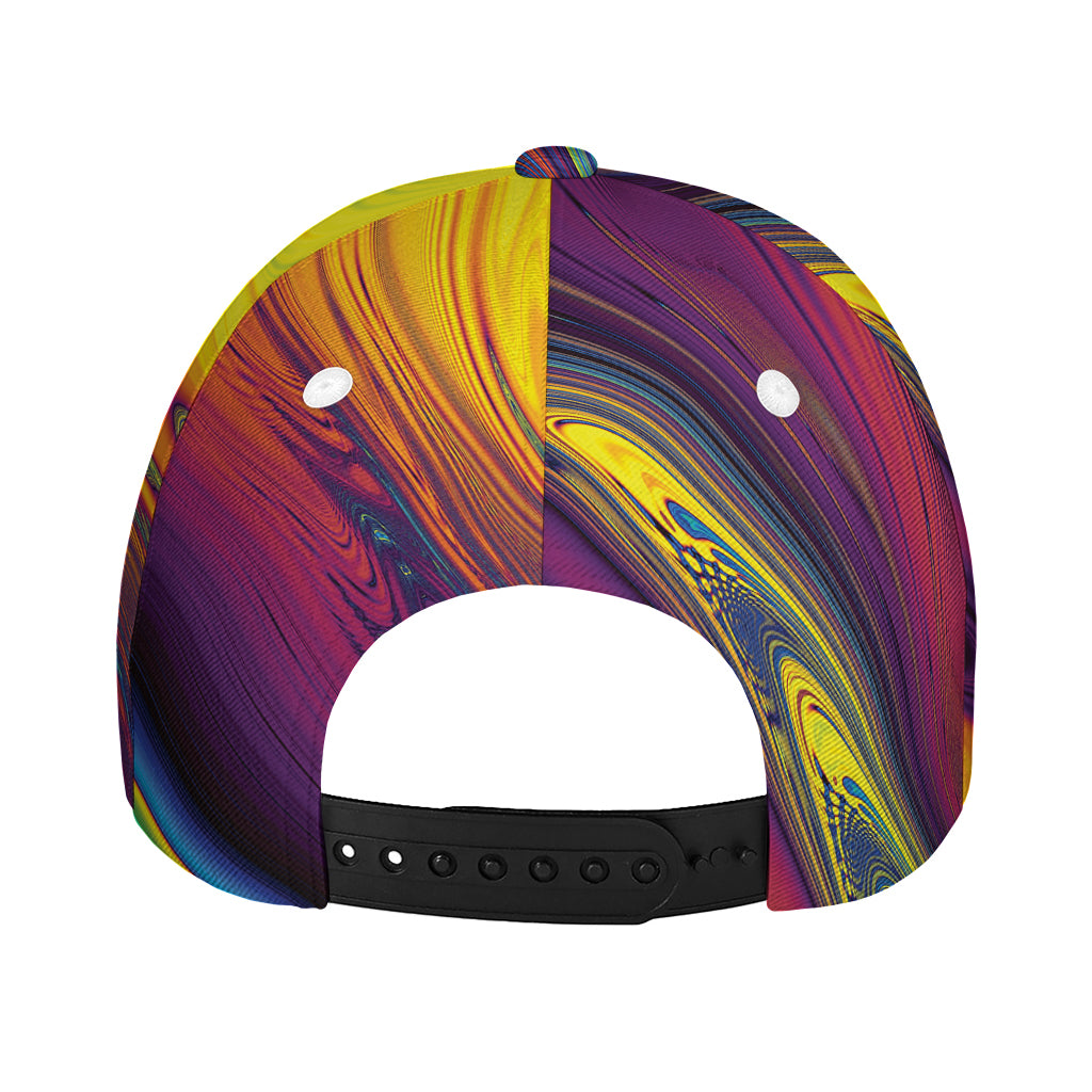 Psychedelic Trippy Fractal Print Baseball Cap